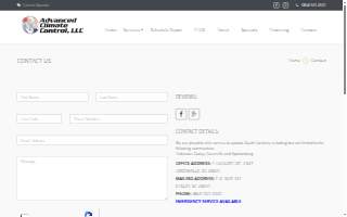 Advanced Climate Control LLC website
