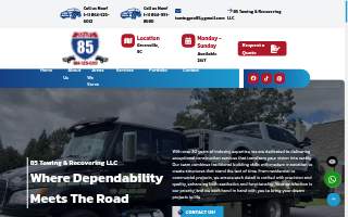 85 Towing & Recovery LLC website