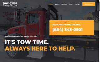 Tow Time Towing Service website