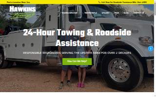 Hawkins Towing of Taylors website
