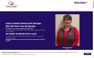 Eagle Guard Self Storage - Piedmont website