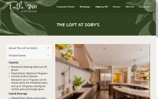 The Loft at Sobys website