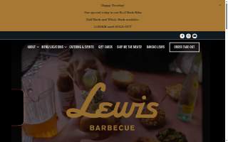 Lewis Barbecue Greenville website