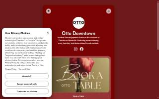 Otto Izakaya Downtown website