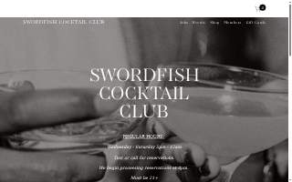 Swordfish Cocktail Club website