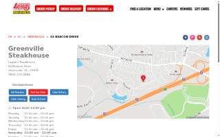Logan's Roadhouse of Greenville website