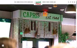 CAPRI'S Italian Restaurant website
