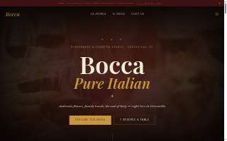 Bocca Pure Italian website