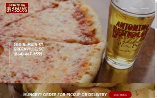 Antonino Bertolo's Pizza & Wine Bar website