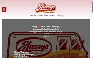 Harry’s Hoagie Shoppe website