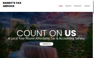 Randy's Tax Services website