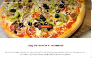 Frankie's NY Pizza - Greenville website