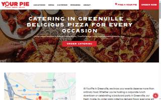 Your Pie Pizza of Greenville website