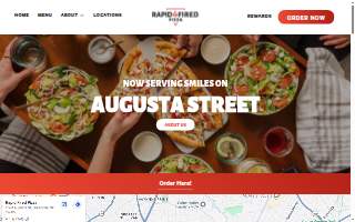 Rapid Fired Pizza website