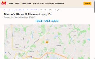 Marco's Pizza of Greenville website
