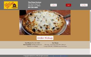Pizza Factory website