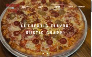 Passion for Pizza website