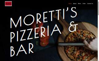 Moretti's Pizzeria & Bar website