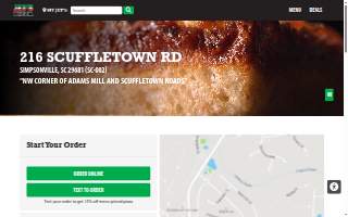 Jet's Pizza of Simpsonville website