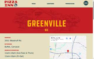 Pizza Inn of Greenville website
