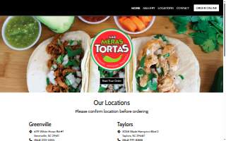 Las Meras Tortas of Greenville website
