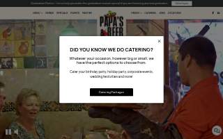 Papas & Beer website