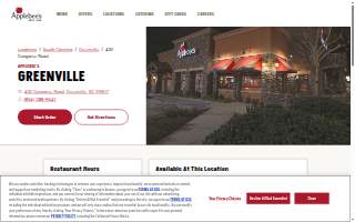 Applebee's Grill + Bar of Greenville website