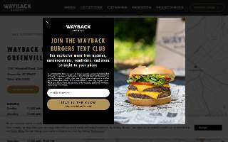 Wayback Burgers website