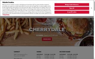 Five Guys of Greenville website