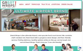 Great Wraps website