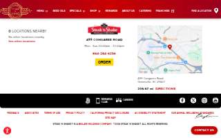 Steak 'n Shake of Greenville website