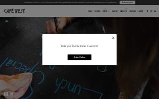 Cafe West website
