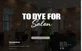 To Dye For Salon website