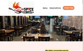 Wok & Spice website