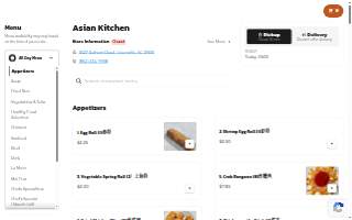 Asian Kitchen website