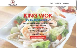 King Wok website