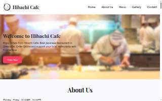 Hibachi Cafe website