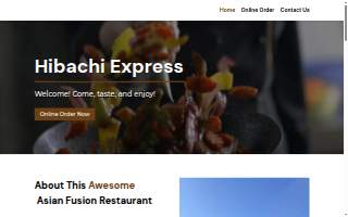 Hibachi Express website