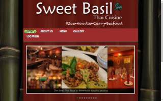 Sweet Basil Thai Cuisine website
