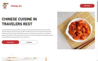 Chang An Chinese Restaurant website