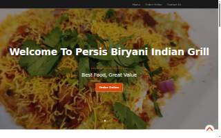 Persis Biryani Indian Grill website