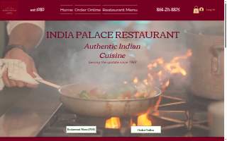 India Palace Authentic Indian restaurant website