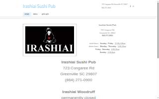 Irashiai Sushi Pub Japanese website