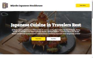 Miyoko Japanese Steakhouse website