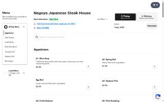 Nagoya Japanese Steakhouse website