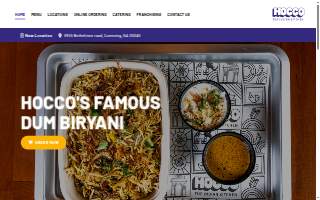 Hocco The Indian Kitchen website