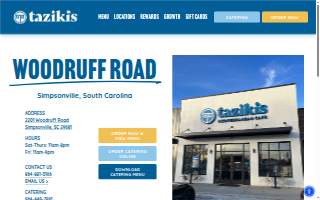Taziki's Mediterranean Cafe - Woodruff Road website