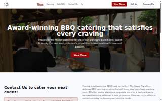 The Saucy Pig BBQ and Catering website