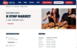 Krispy Krunchy Chicken website