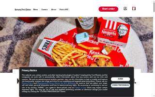 KFC of Greenville website
